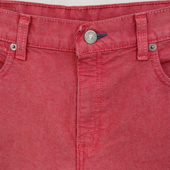 LEVI'S 577 Wide Leg High Rise Red Crop Jeans Size 10 - Picture 3 of 9